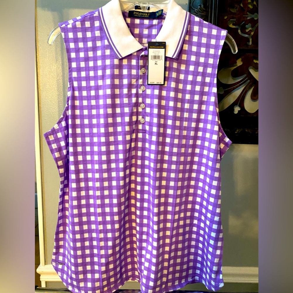 NWT, Women’s XL Polo Golf Ralph Lauren Sleeveless Shirt